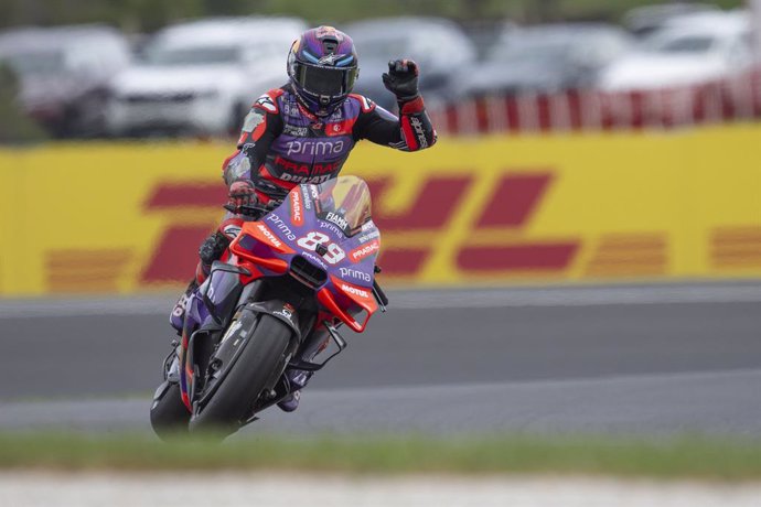 89 MARTIN Jorge (spa), Prima Pramac Racing, Ducati Desmosedici GP24, action during the 2024 MotoGP Qatar Airways Australian Motorcycle Grand Prix on the Philip Island Circuit from October 18 to 20, in Philip Island, Australia - Photo Studio Milagro / DPPI