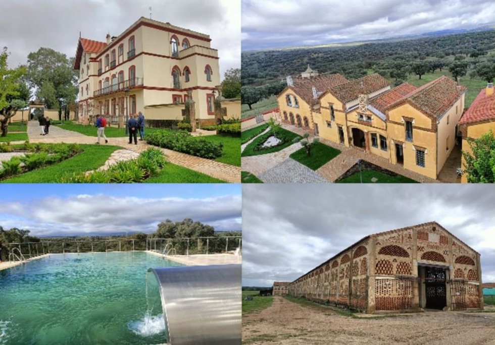 Instalaciones de la finca Haza de la Concepción de l a Diputación de Cáceres, donde se va a poner en marcha un proyecto de agroturismo