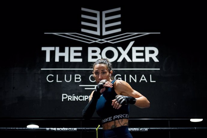 Jennifer Miranda poses for portrait after an interview for Europa Press at The Boxer Club - Principe de Vergara on October 17, 2024, in Madrid, Spain.