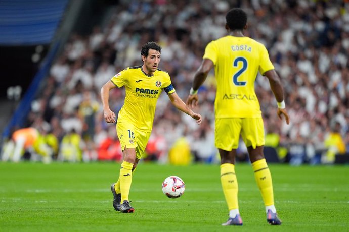 Dani Parejo of Villarreal in action during the Spanish League, LaLiga EA Sports, football match played between Real Madrid and Villarreal CF at Santiago Bernabeu stadium on October 5, 2024, in Madrid, Spain.