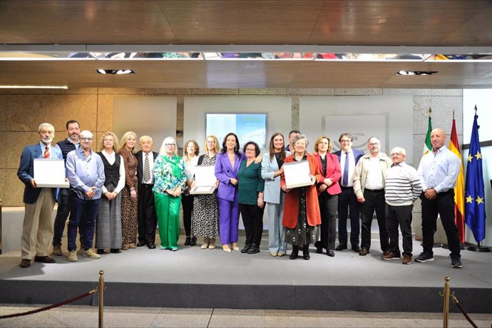 Acto de celebración llevado a cabo este sábado en la Asamblea de Extremadura con motivo del Día Regional del Donante de Sangre