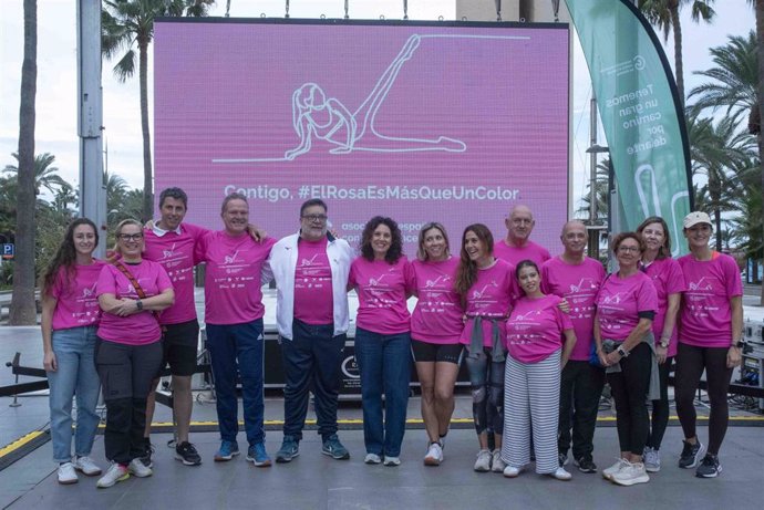 Acto de la Asociación Española Contra el Cáncer (AECC), este sábado en Almería