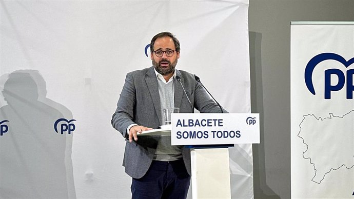 El presidente del Partido Popular de Castilla-La Mancha, Paco Núñez, en la Junta Directiva Provincial del PP de Albacete