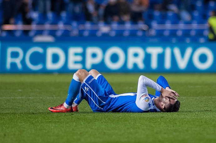 Archivo - Lucas Perez of Deportivo in action during Santander League (La Liga) match played in Riazor Abanca Stadium between Deportivo and Espanyol de BArcelona in La Coruna, Spain, at Feb  23rd 2018. Photo: Daniel Otero/ AFP7