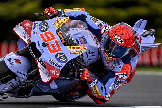 93 MARQUEZ Marc (spa), Gresini Racing MotoGP, Ducati Desmosedici GP23, action during the 2024 MotoGP Qatar Airways Australian Motorcycle Grand Prix on the Philip Island Circuit from October 18 to 20, in Philip Island, Australia - Photo Studio Milagro / DP