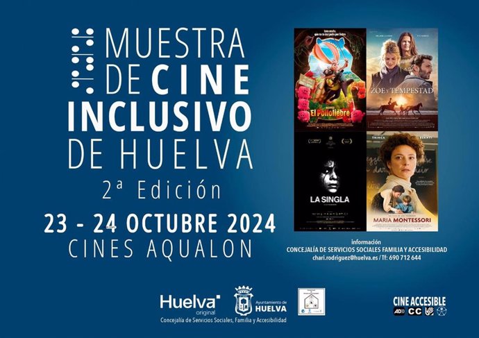 Cartel de la II Muestra de Cine Inclusivo.