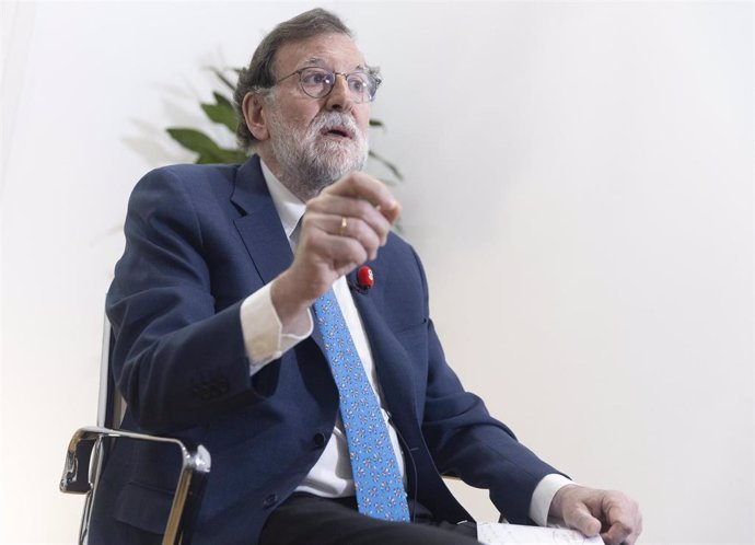 Archivo - El expresidente del Gobierno Mariano Rajoy durante una entrevista para Europa Press.