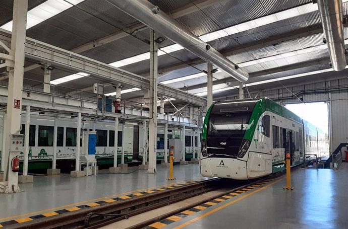 Talleres y cocheras del Trambahía de Cádiz.