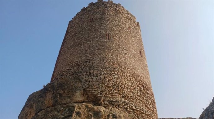 Aspecto de la Torre Fortaleza de La Hoz de la Vieja