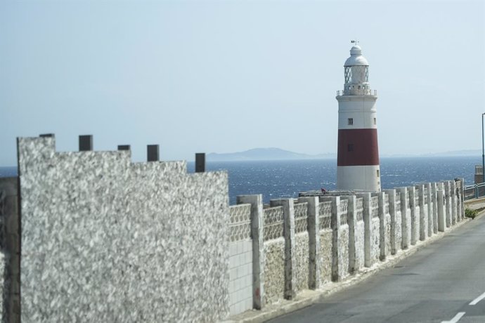 Archivo - Detalle de Punta Europa en el día previo del National Day en Gibraltar, a 9 de septiembre de 2024 en Gibraltar. La Fiesta de Gibraltar, que se celebra anualmente el 10 de septiembre, es una de las dos fiestas locales oficiales del territorio de 