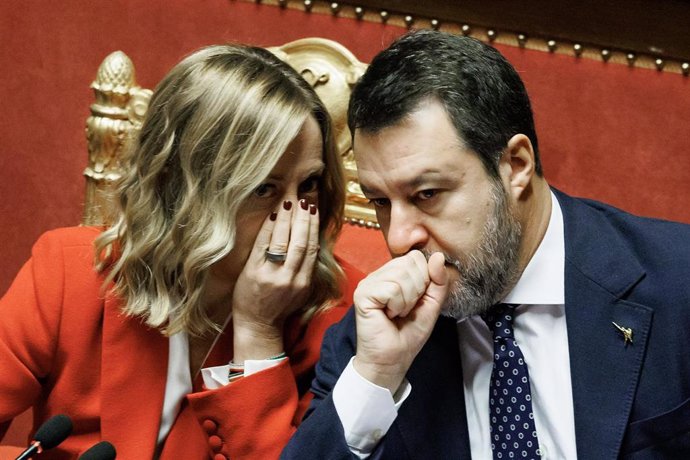 Giorgia Meloni y Matteo Salvini (archivo)