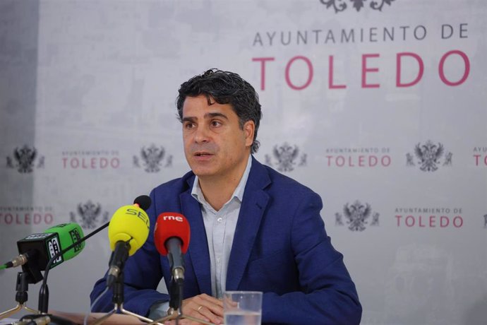 Archivo - El portavoz municipal en el Ayuntamiento de Toledo, Juan José Alcalde.