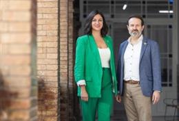 Mar González (izq) y José Ramón Becerra (dcha), nuevos coportavoces de Verdes Equo