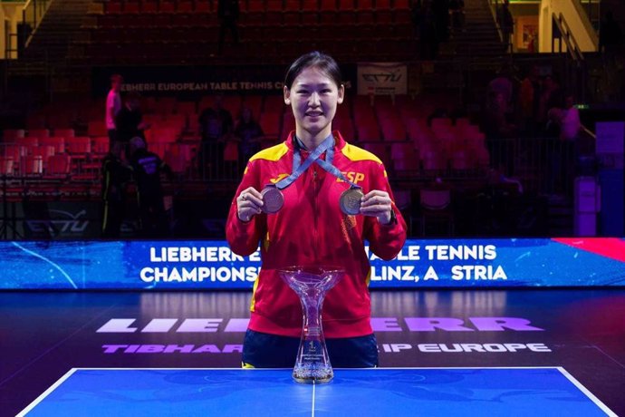 La española María Xiao, bronce en el Europeo de tenis de mesa