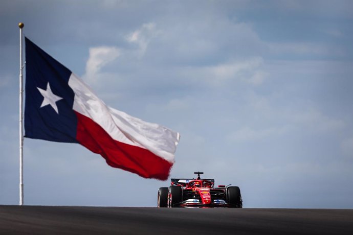 16 LECLERC Charles (mco), Scuderia Ferrari SF-24, action during the Formula 1 Pirelli United States Grand Prix 2024, 19th round of the 2024 Formula One World Championship from October 18 to 20, 2024 on the Circuit of the Americas, in Austin, United States