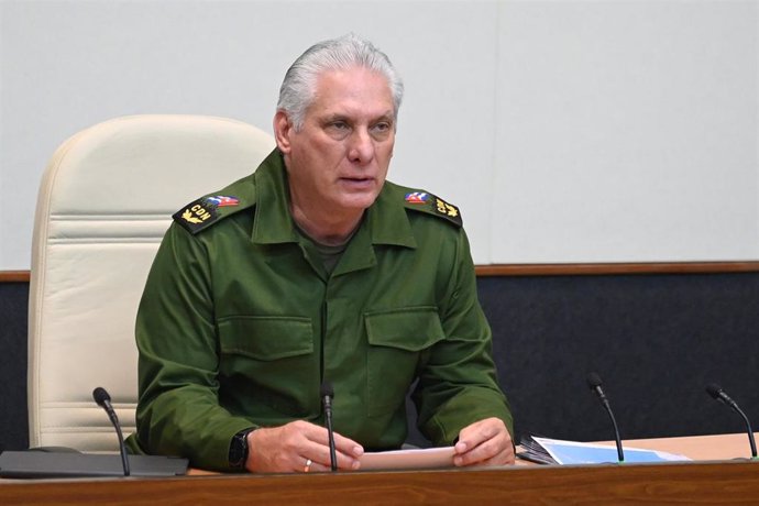 El presidente de Cuba, Miguel Díaz-Canel