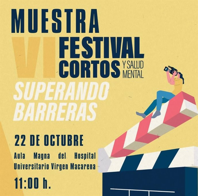 Imagen del cartel del VI Festival de Cortos y Salud Mental organizado por Asaenes Salud Mental Sevilla