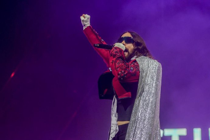 Archivo - El grupo 30 Seconds to Mars durante su concierto en el WiZink Center, a 27 de mayo de 2024, en Madrid