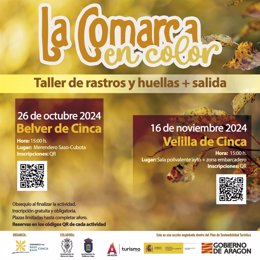 Cartel informativo del programa de la Comarca del Bajo Cinca.