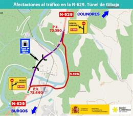 Archivo - La carretera N-629 se cortará este jueves por un simulacro en el túnel de Gibaja, en Ramales de la Victoria