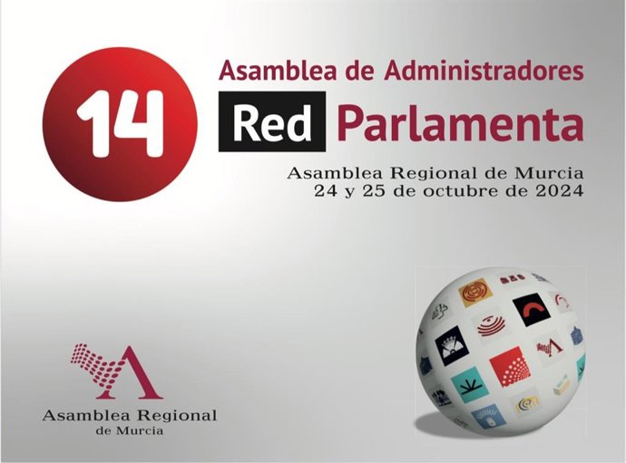 Cartel de la decimocuarta Asamblea de Administradores de Red Parlamenta
