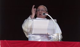 El Papa Francisco en un Ángelus.