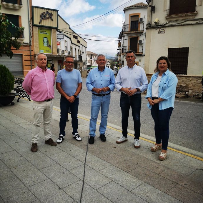 Visita a obras en calles de Santo Tomé.