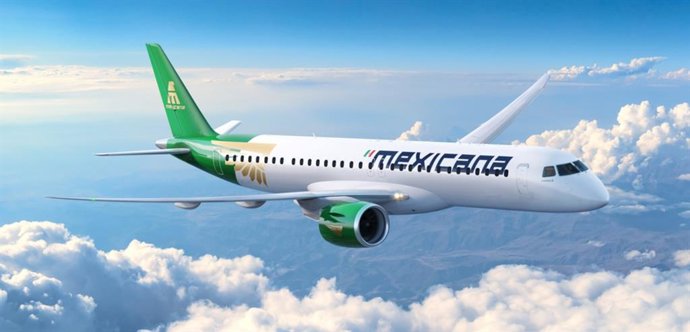 Archivo - Un avión de Embraer