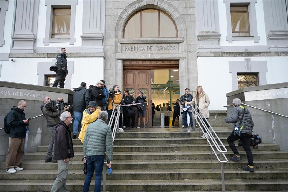 Fachada de la Audiencia Provincial de A Coruña, a 17 de octubre de 2024, en A Coruña, Galicia (España). La Audiencia Provincial comenzó ayer, 16 de octubre, la vista oral por el asesinato del joven coruñés Samuel Luiz el 3 de julio de 2021. Los cinco ac
