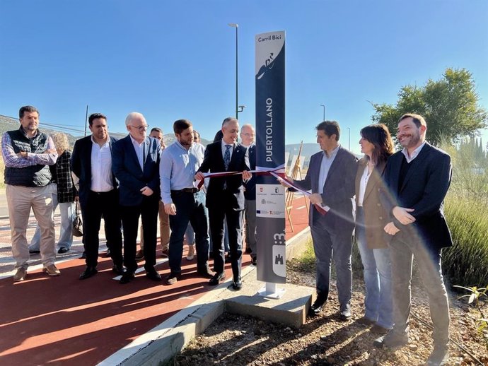 Inauguración de los nuevos carriles bici de Puertollano