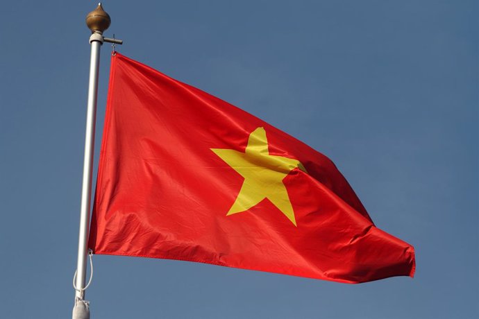 Imagen de archivo de una bandera de Vietnam.