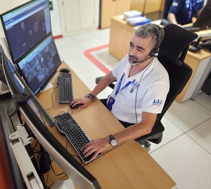 Sala operativa del Centro Coordinador de Emergencias y Seguridad (Cecoes) 1-1-2