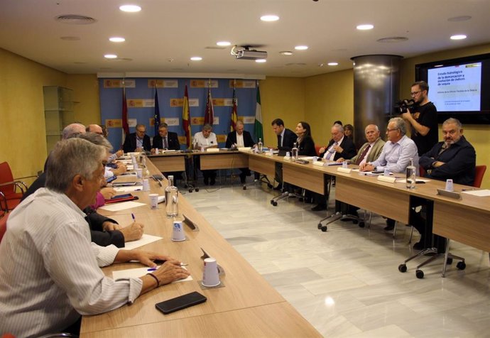 Imagen de la reunión de la Comisión Permanente de la Sequía