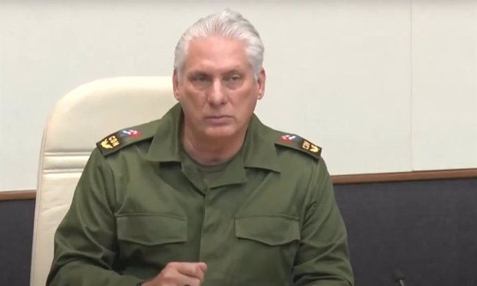 El presidente de Cuba, Miguel Díaz-Canel