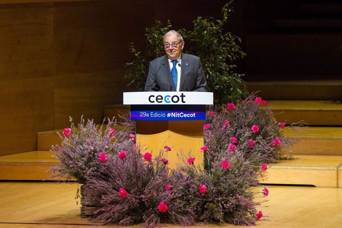 El president d'honor de Fluidra, Joan Planes, en la gala de Cecot