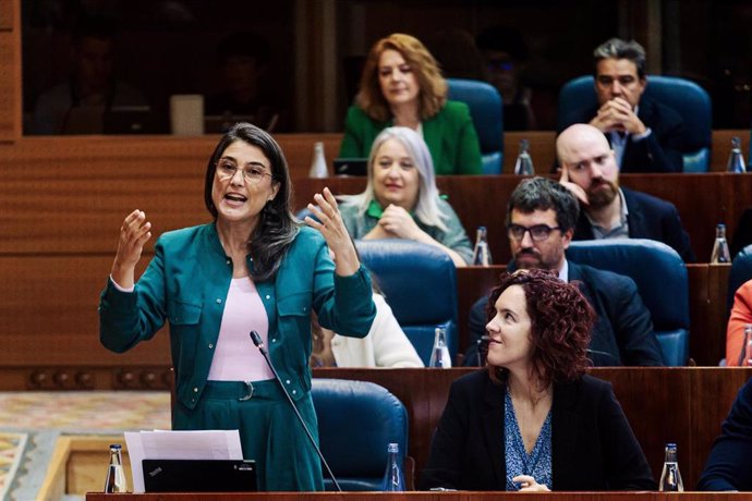 La portavoz de Más Madrid en la Asamblea, Manuela Bergerot.