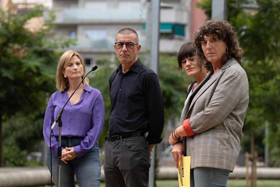 Archivo - (I-D) La candidata a la Vicepresidencia de Asuntos Internacionales, Raquel Sans, el candidato a la Presidencia de ERC, Xavier Gods, la candidata a la Secretaría General, Alba Camps, y la candidata a la Vicepresidencia de Cohesión Interna, Ter