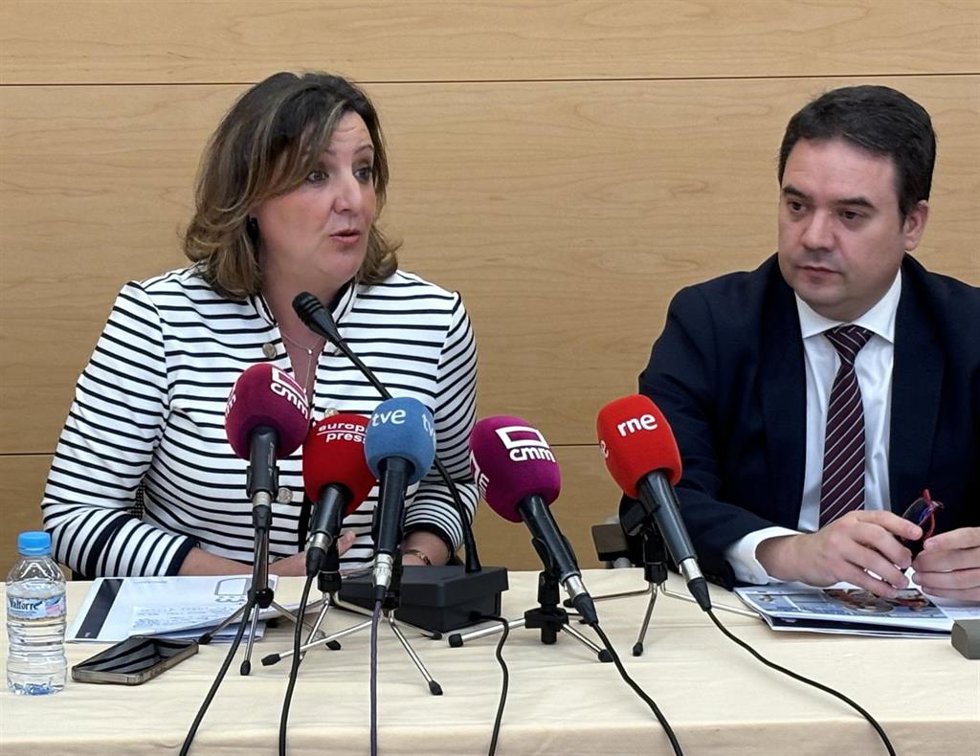 La consejera de Economía, Empresas y Empleo, Patricia Franco, en rueda de prensa.