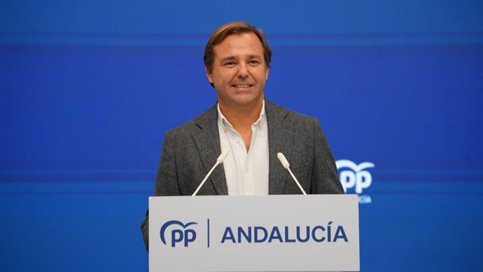 El secretario general del PP-A, Antonio Repullo, este martes