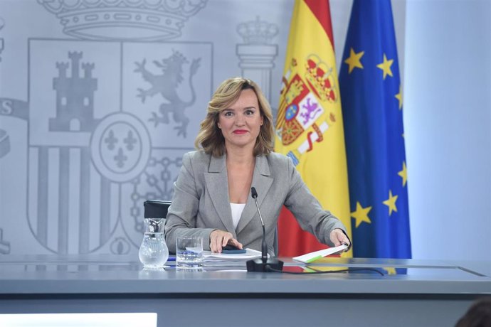 La ministra Portavoz, de Educación, Formación Profesional y Deportes, Pilar Alegría, 