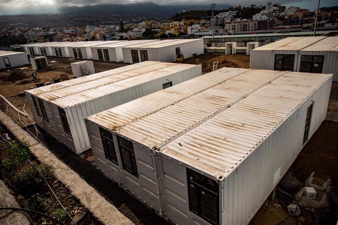 Archivo - Casa modulares pendientes de entregar a los afectados del volcán Tajogaite , a 15 de septiembre de 2022, en Los Llanos de Aridane, La Palma, Canarias (España). La erupción del volcán de Cumbre Vieja, durante 85 días en 2021, provocó la pérdida d