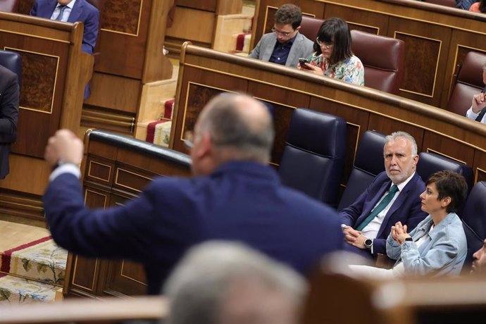 Archivo - El portavoz del PP en el Congreso, Miguel Tellado, durante la sesión de control al Gobierno, en el Congreso de los Diputados, a 29 de mayo de 2024, en Madrid (España).