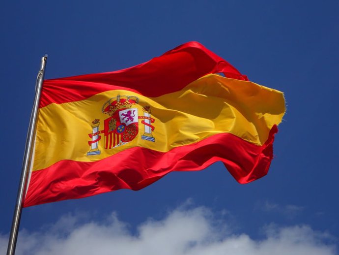 Archivo - Bandera de España.