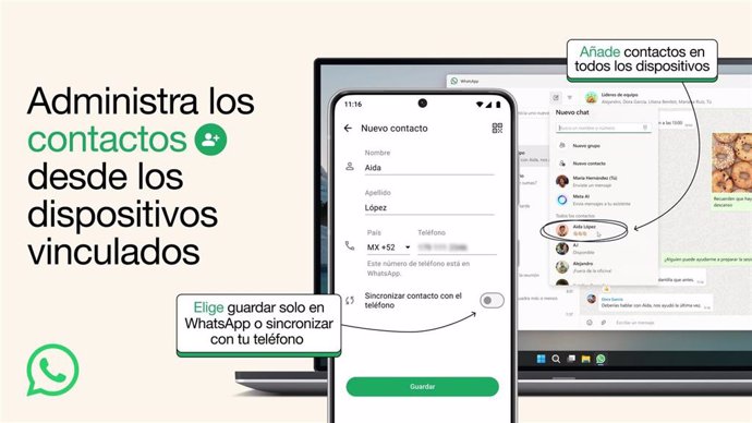 Gestión de contactos en WhatsApp