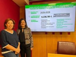 Presentación del nuevo contrato d elimpieza para la zona rural de Vitoria-Gasteiz