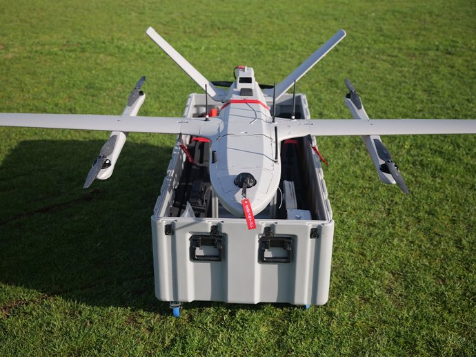 Archivo - Imagen de un dron modelo AR3 de Tekever