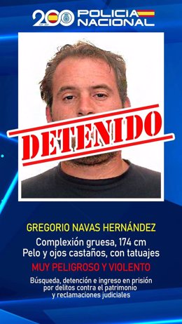 La Policía detiene a uno de los diez fugitivos más buscados en España