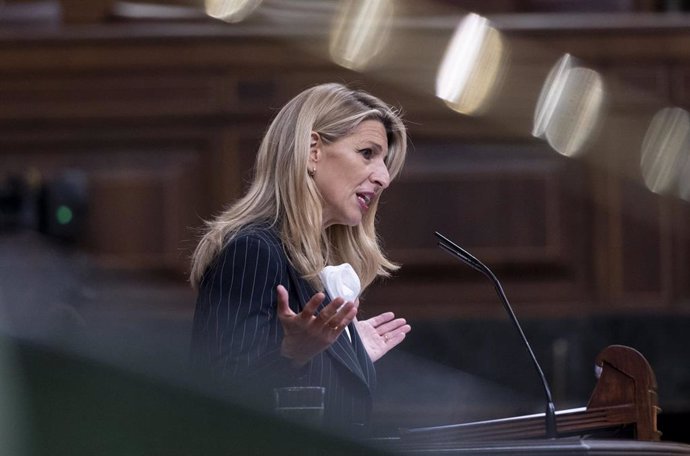 La vicepresidenta segunda y ministra de Trabajo, Yolanda Díaz. 