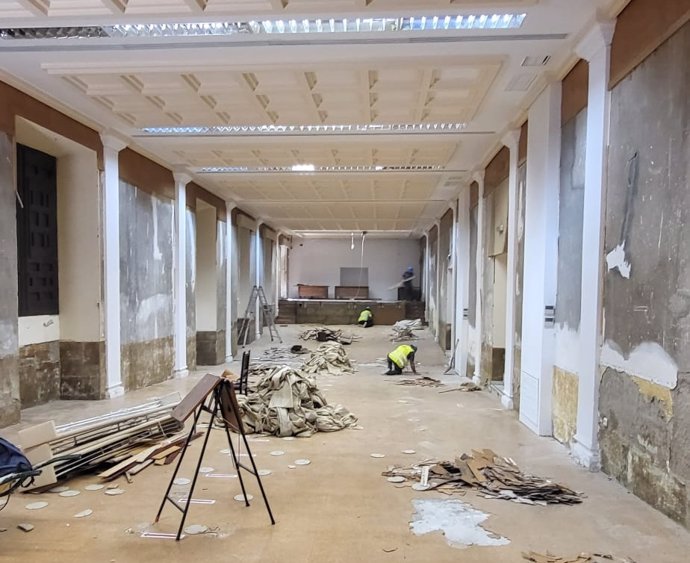 Obras de adaptación del Palacio Episcopal para acoger el Centro de Recepción de Visitantes de la Mezquita-Catedral de Córdoba.