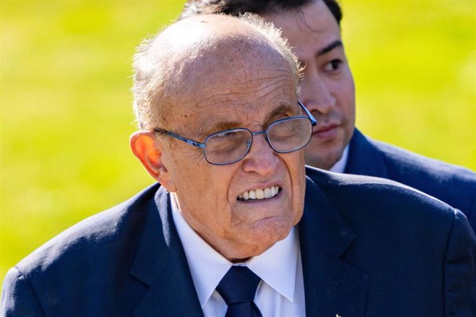 Archivo - Rudy Giuliani, el que fuera abogado del expresidente estadounidense Donald Trump, 